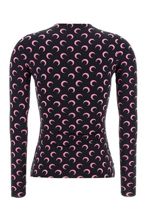 T-shirt in tessuto elasticizzato MARINE SERRE | WTS006ACJER0001BK90